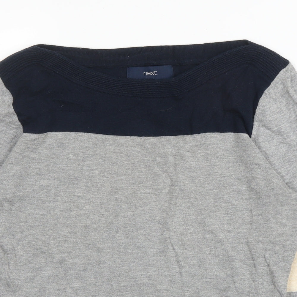 Womens UK Size 10 NEXT Grey Pullover Jumper