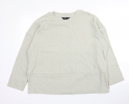 F&F Womens Green Round Neck  Viscose Pullover Jumper Size 14