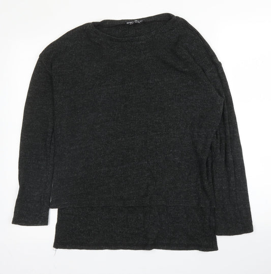 Womens UK Size 8 Select Grey Basic Blouse