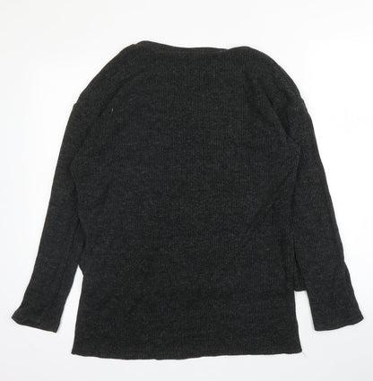 Womens UK Size 8 Select Grey Basic Blouse