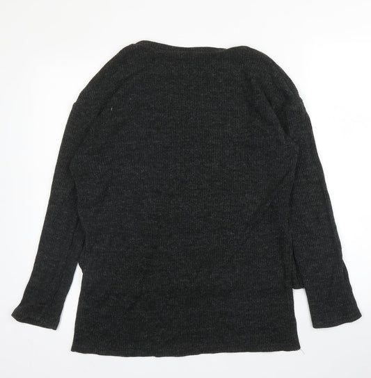 Womens UK Size 8 Select Grey Basic Blouse