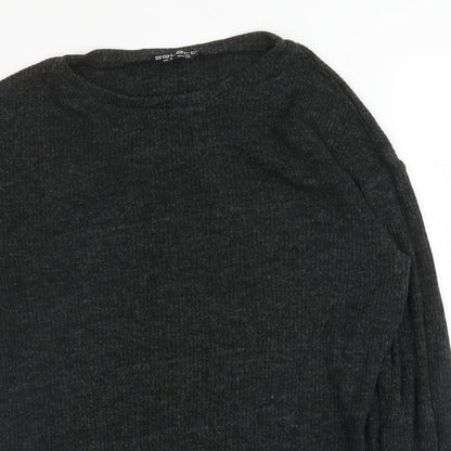 Womens UK Size 8 Select Grey Basic Blouse