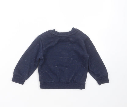 Primark Baby Blue  Polyester Pullover Jumper Size 12-18 Months   - snowman