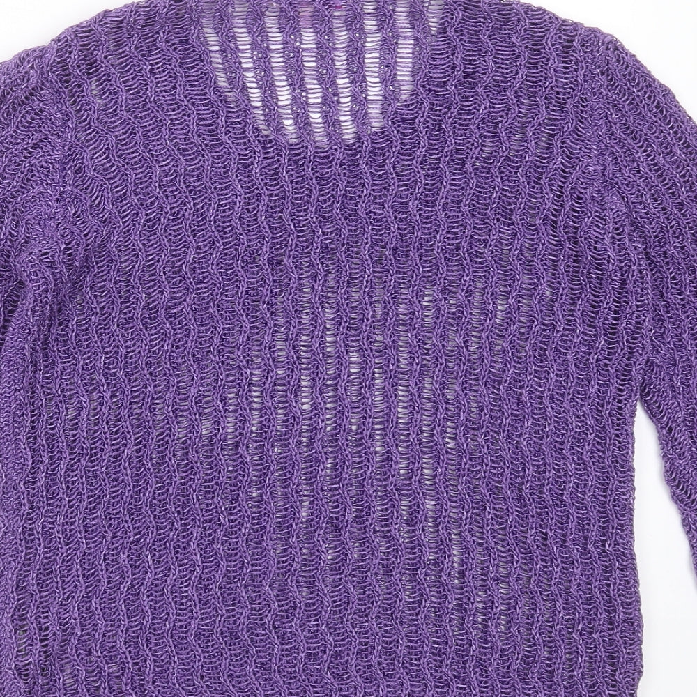 Womens UK Size M Marks and Spencer Purple Pullover Jumper