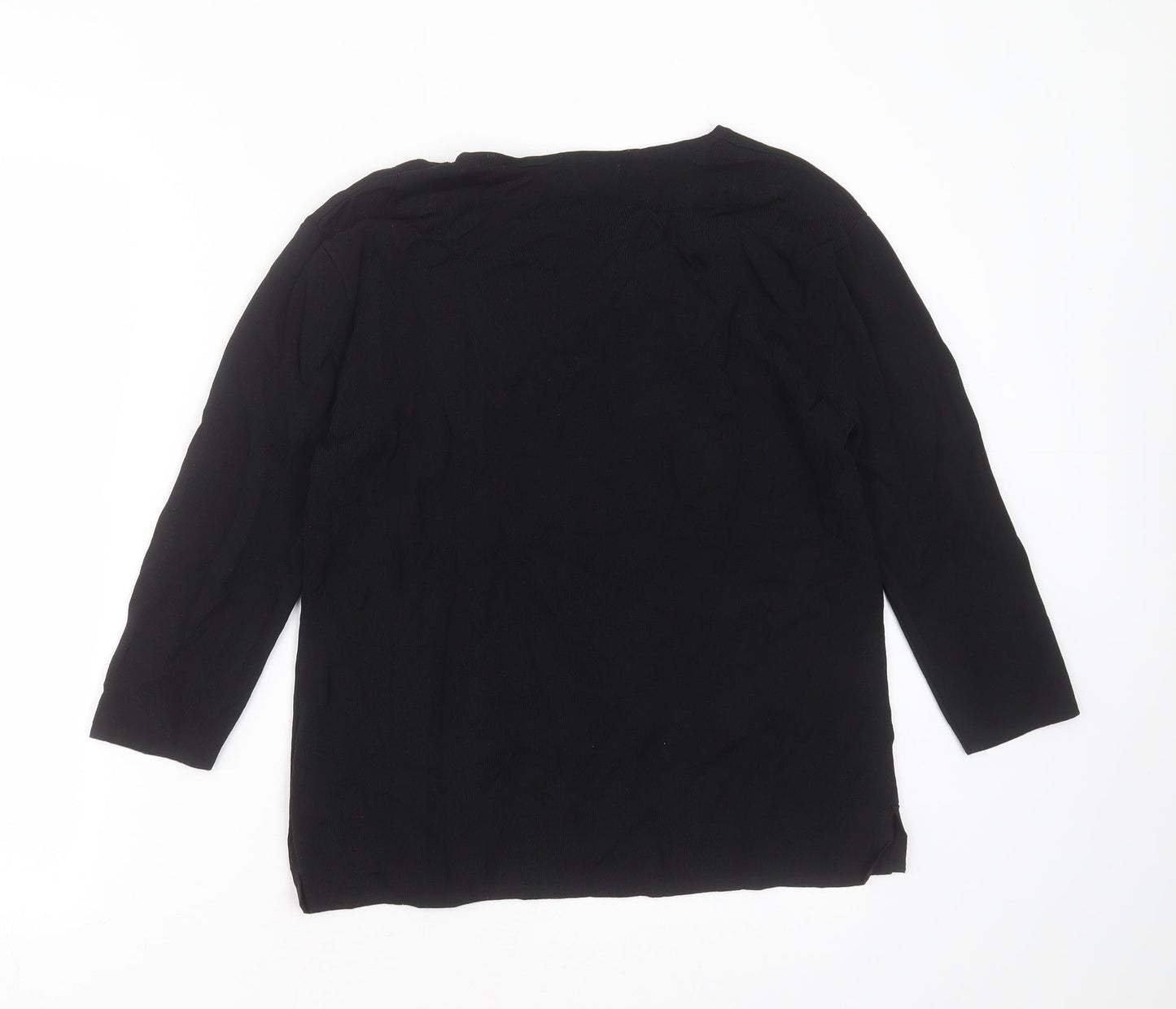 Womens UK Size S Angelina Black Pullover Jumper