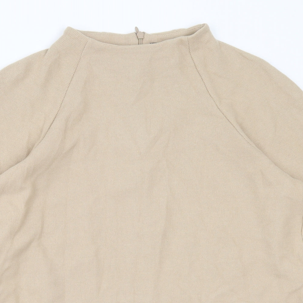 Womens UK Size 12 Marks and Spencer Beige Pullover Jumper