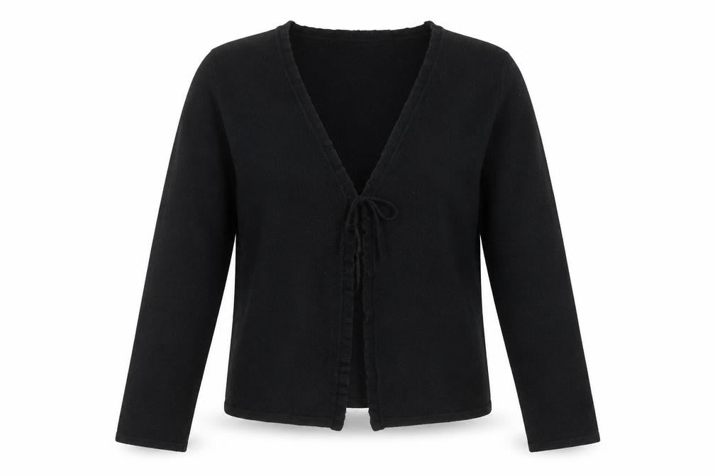 Womens UK Size S Debbie Morgan Black Cardigan Jumper