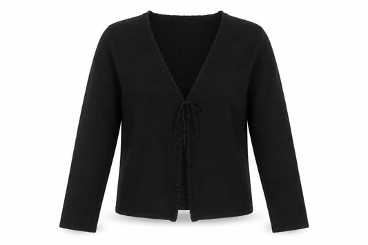 Womens UK Size S Debbie Morgan Black Cardigan Jumper