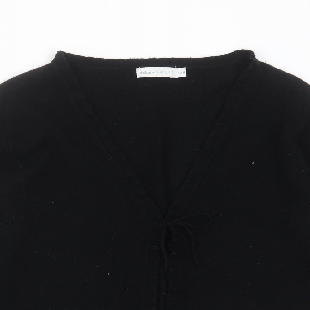 Womens UK Size S Debbie Morgan Black Cardigan Jumper