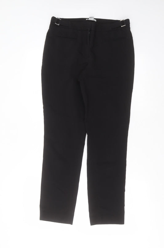 Womens UK Size 10 H&M Regular Fit  Black Trousers