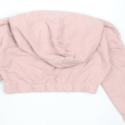 TU Girls Pink  Cotton Pullover Hoodie Size 3 Years