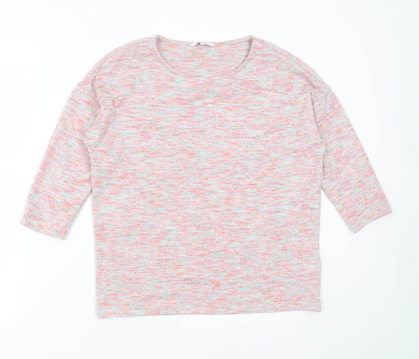 TU Womens Pink Round Neck  Polyester Pullover Jumper Size 8