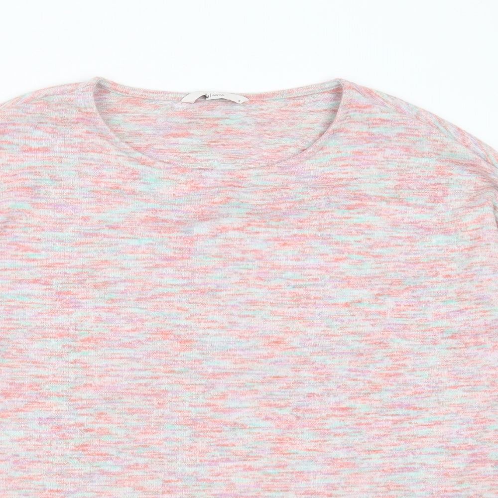 TU Womens Pink Round Neck  Polyester Pullover Jumper Size 8