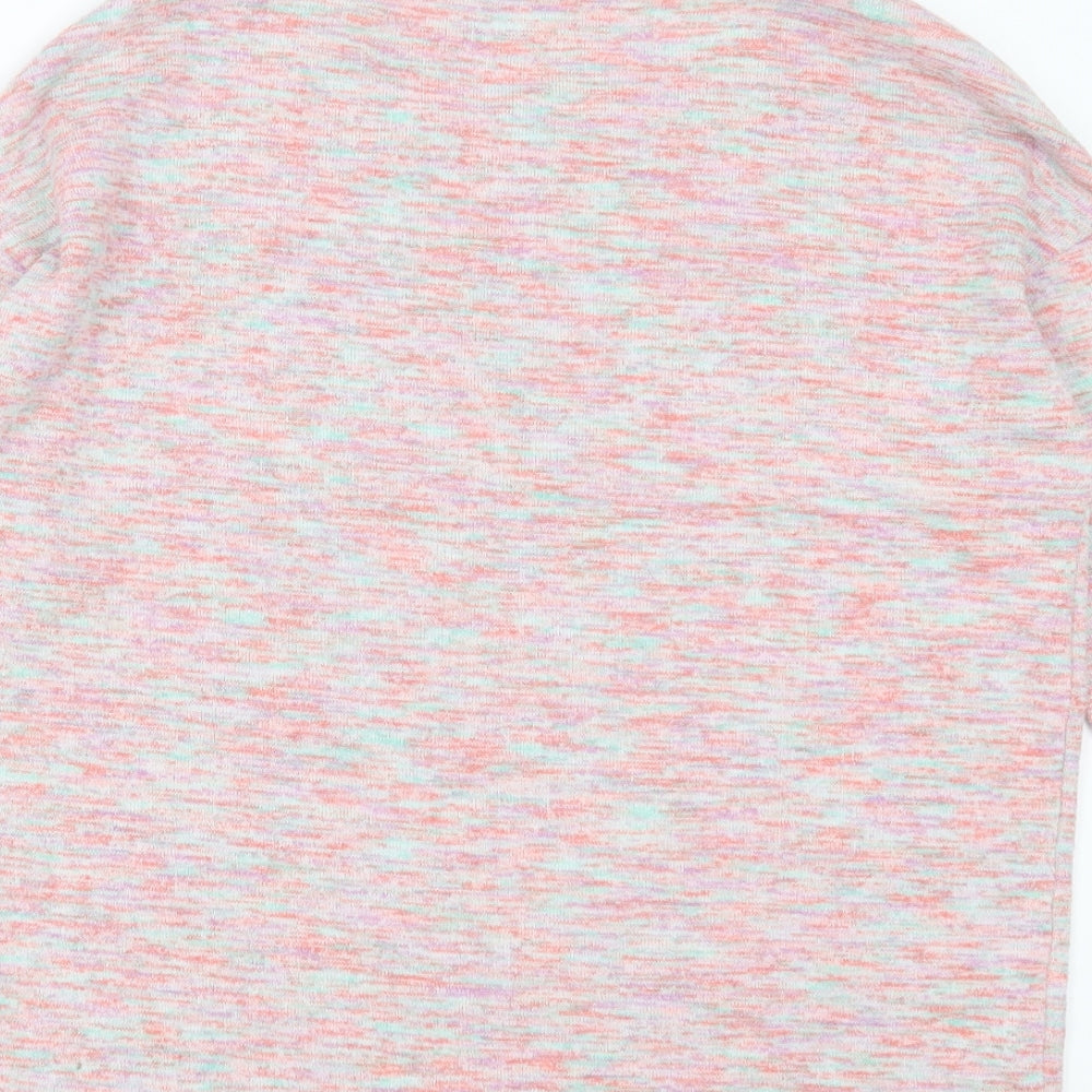 TU Womens Pink Round Neck  Polyester Pullover Jumper Size 8