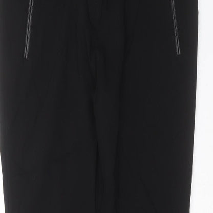 Dorothy Perkins Womens Black  Viscose Trousers  Size 14 L29 in Slim