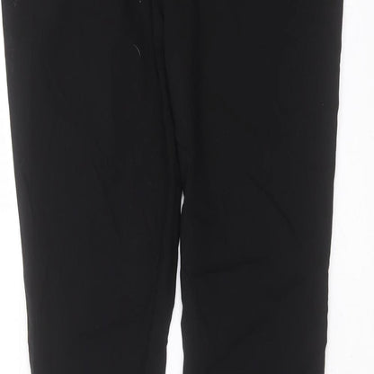 Dorothy Perkins Womens Black  Viscose Trousers  Size 14 L29 in Slim