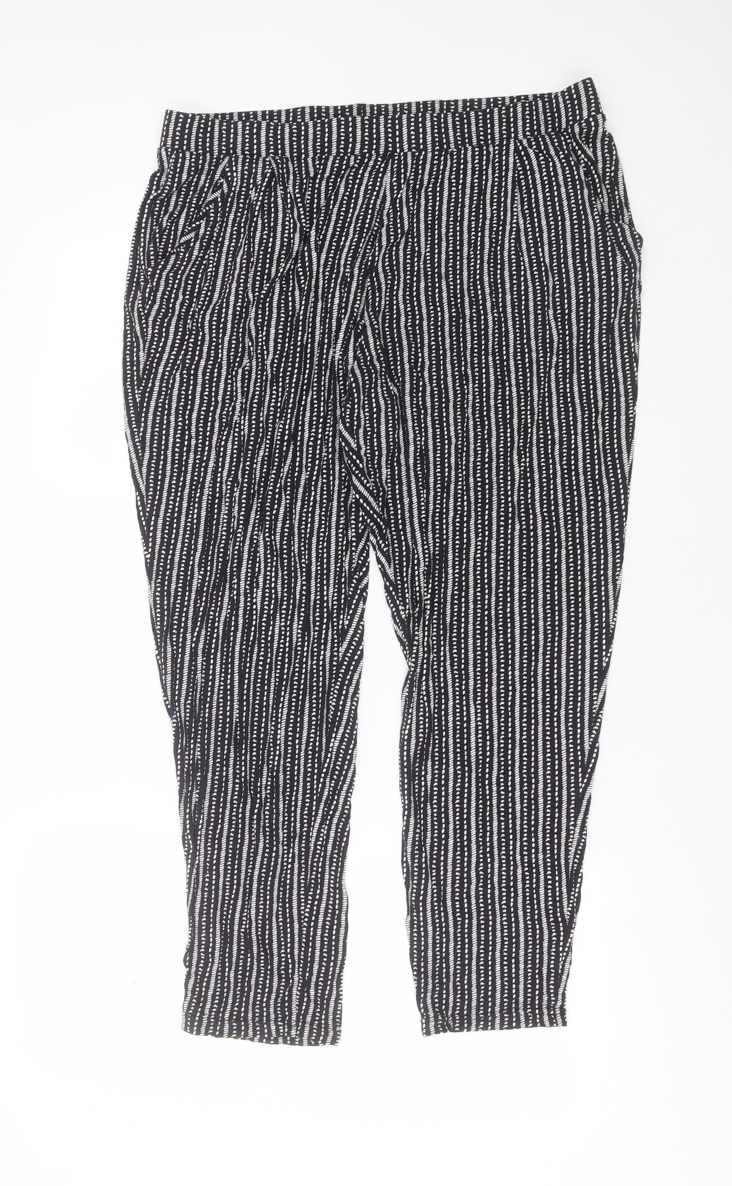Womens UK Size 34 in Marks and Spencer Regular Fit  Black Trousers