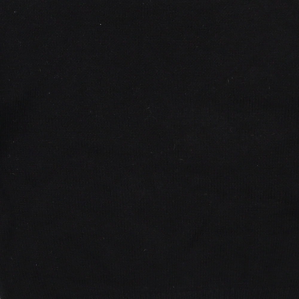 George Womens Black Round Neck  Polyester Pullover Jumper Size S