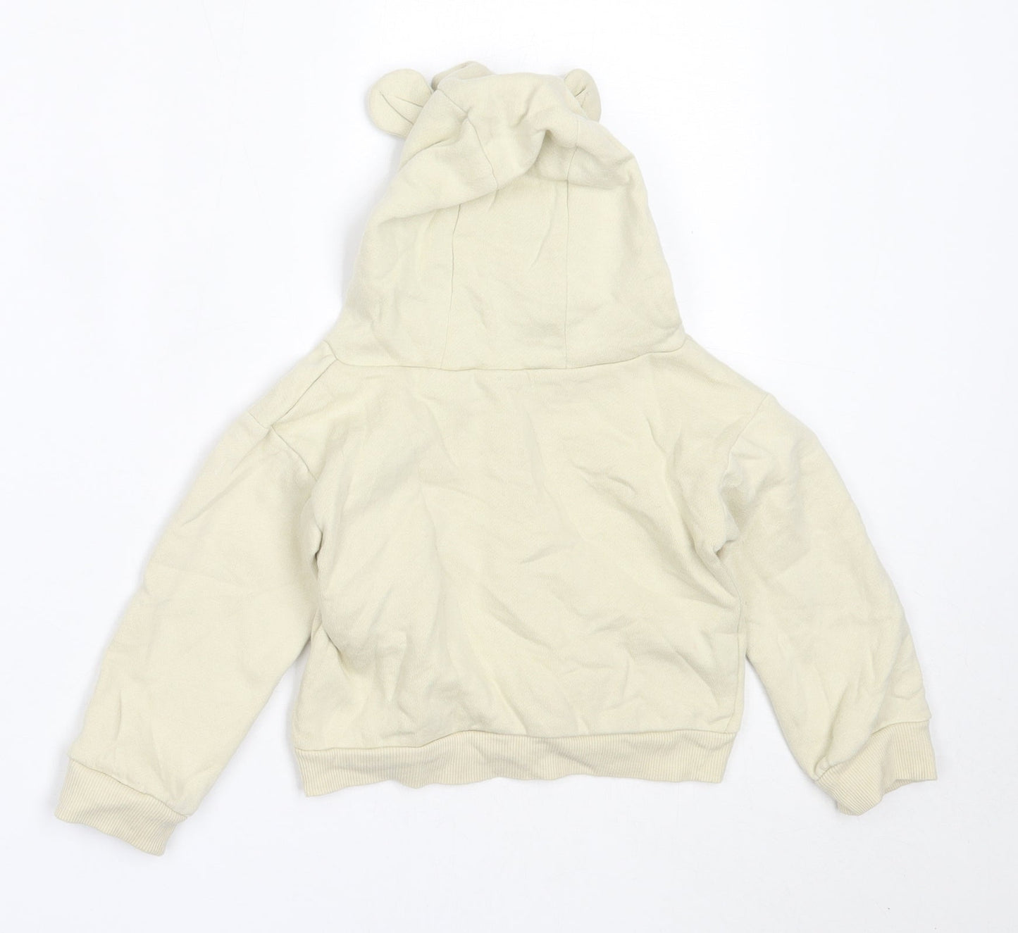 Little Precious Boys Beige  Cotton Pullover Jumper Size 6-9 Months