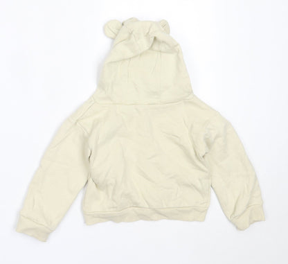 Little Precious Boys Beige  Cotton Pullover Jumper Size 6-9 Months