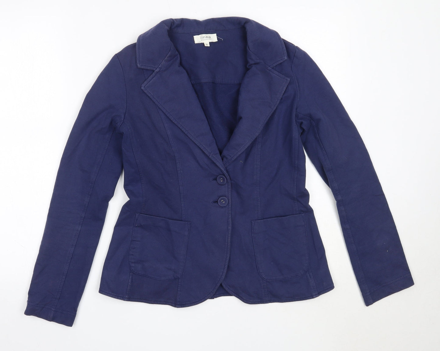 Linea Womens Blue   Jacket Blazer Size S