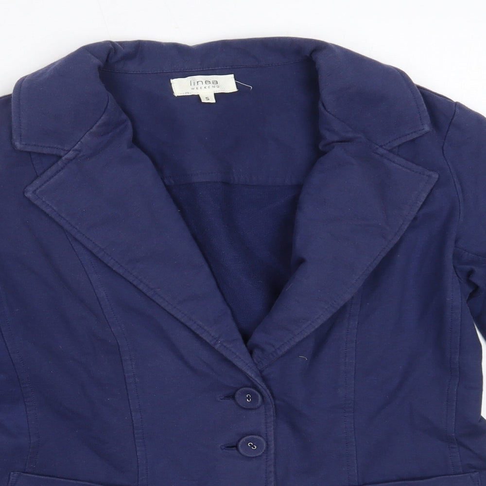Linea Womens Blue   Jacket Blazer Size S