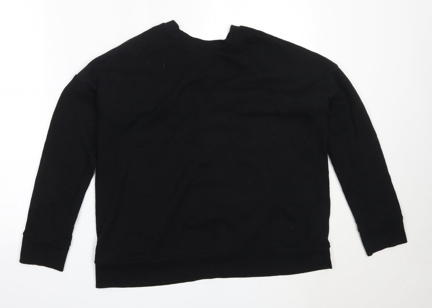 Womens UK Size M FOREVER 21 Black Pullover Sweatshirt