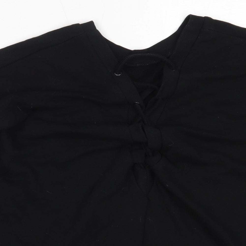 Womens UK Size M FOREVER 21 Black Pullover Sweatshirt