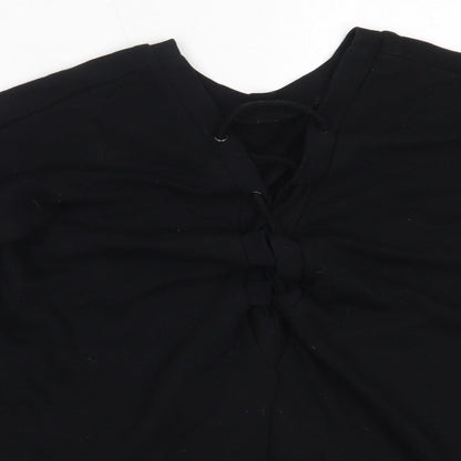 Womens UK Size M FOREVER 21 Black Pullover Sweatshirt