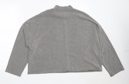 George Womens Grey High Neck  Polyester Pullover Jumper Size 14