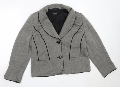 Basler Womens Grey Blazer Jacket Size 14