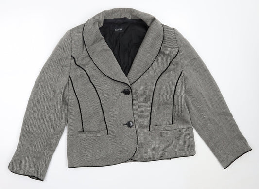 Basler Womens Grey Blazer Jacket Size 14