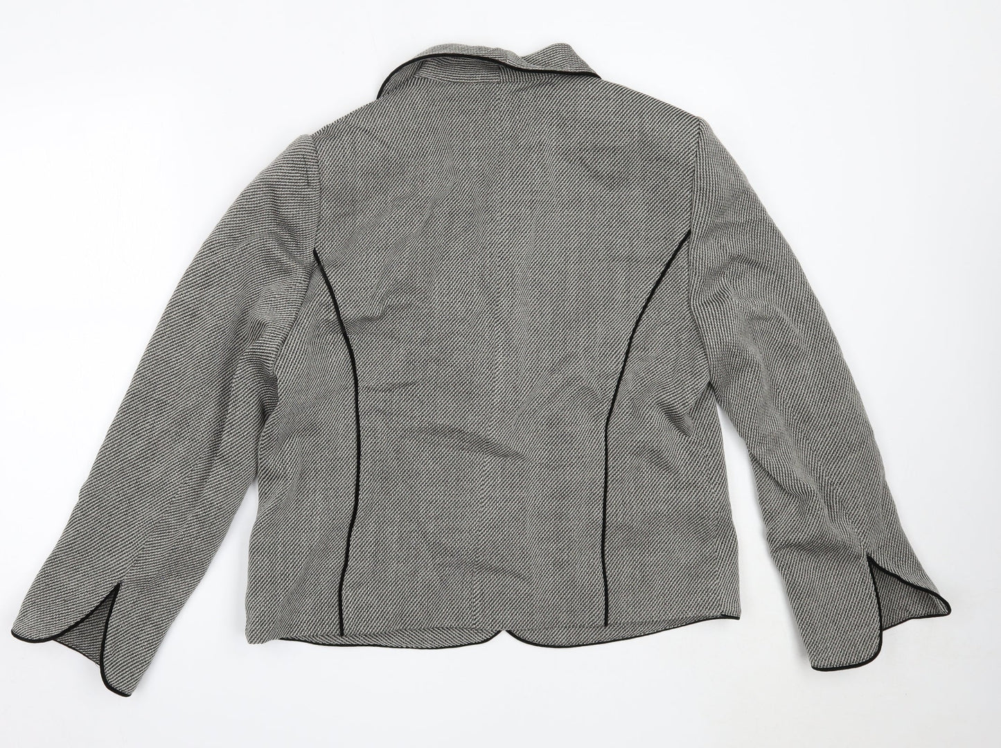Basler Womens Grey Blazer Jacket Size 14