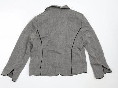 Basler Womens Grey Blazer Jacket Size 14