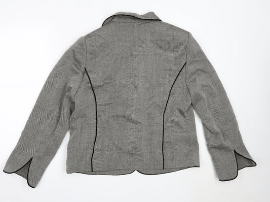 Basler Womens Grey Blazer Jacket Size 14