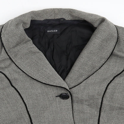 Basler Womens Grey Blazer Jacket Size 14