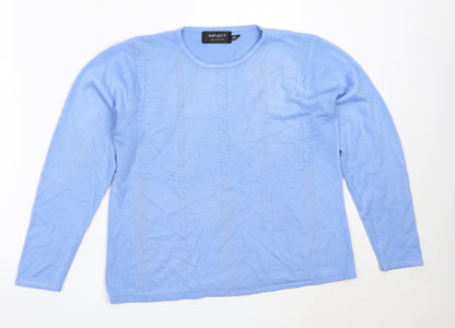 Womens UK Size M Reflect Collection Blue Pullover Jumper