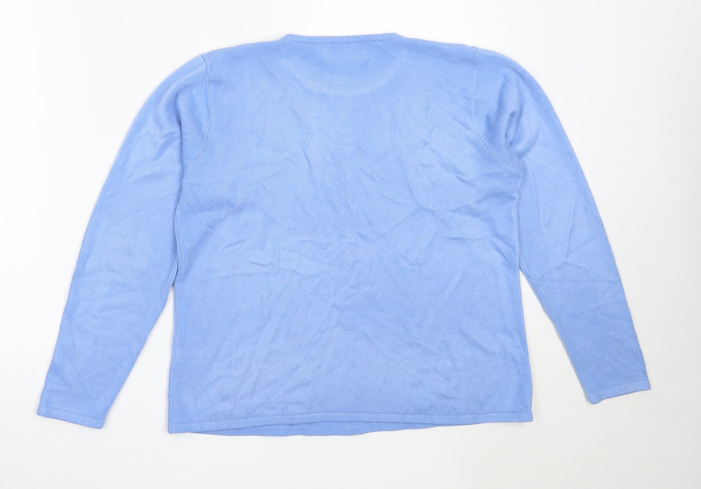Womens UK Size M Reflect Collection Blue Pullover Jumper