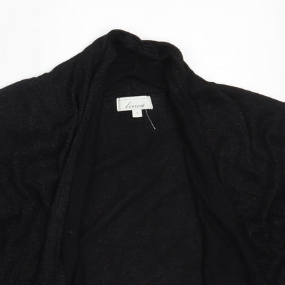 Linea Womens Black Round Neck  Viscose Cardigan Jumper Size S