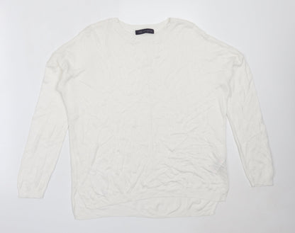 Womens UK Size M Marks and Spencer Ivory Pullover Jumper