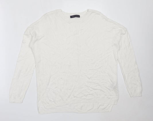 Womens UK Size M Marks and Spencer Ivory Pullover Jumper