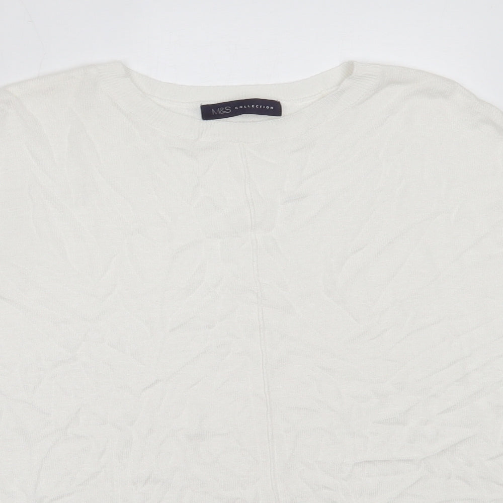 Womens UK Size M Marks and Spencer Ivory Pullover Jumper