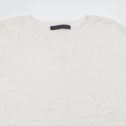 Womens UK Size M Marks and Spencer Ivory Pullover Jumper