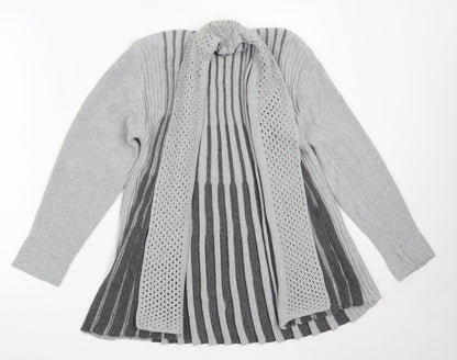 Womens UK Size S Pulse Grey Cardigan Jumper