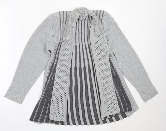 Womens UK Size S Pulse Grey Cardigan Jumper