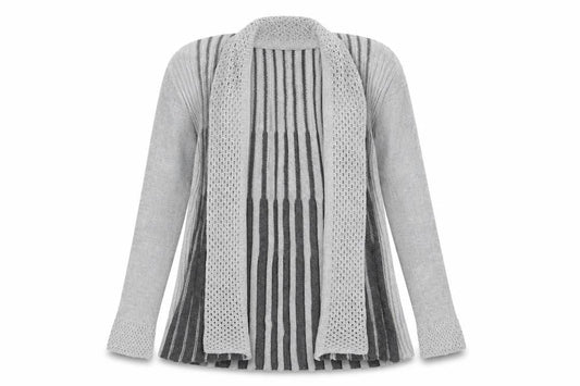 Womens UK Size S Pulse Grey Cardigan Jumper