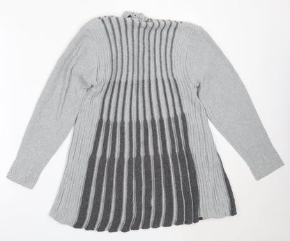 Womens UK Size S Pulse Grey Cardigan Jumper