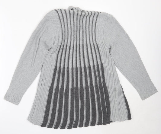 Womens UK Size S Pulse Grey Cardigan Jumper