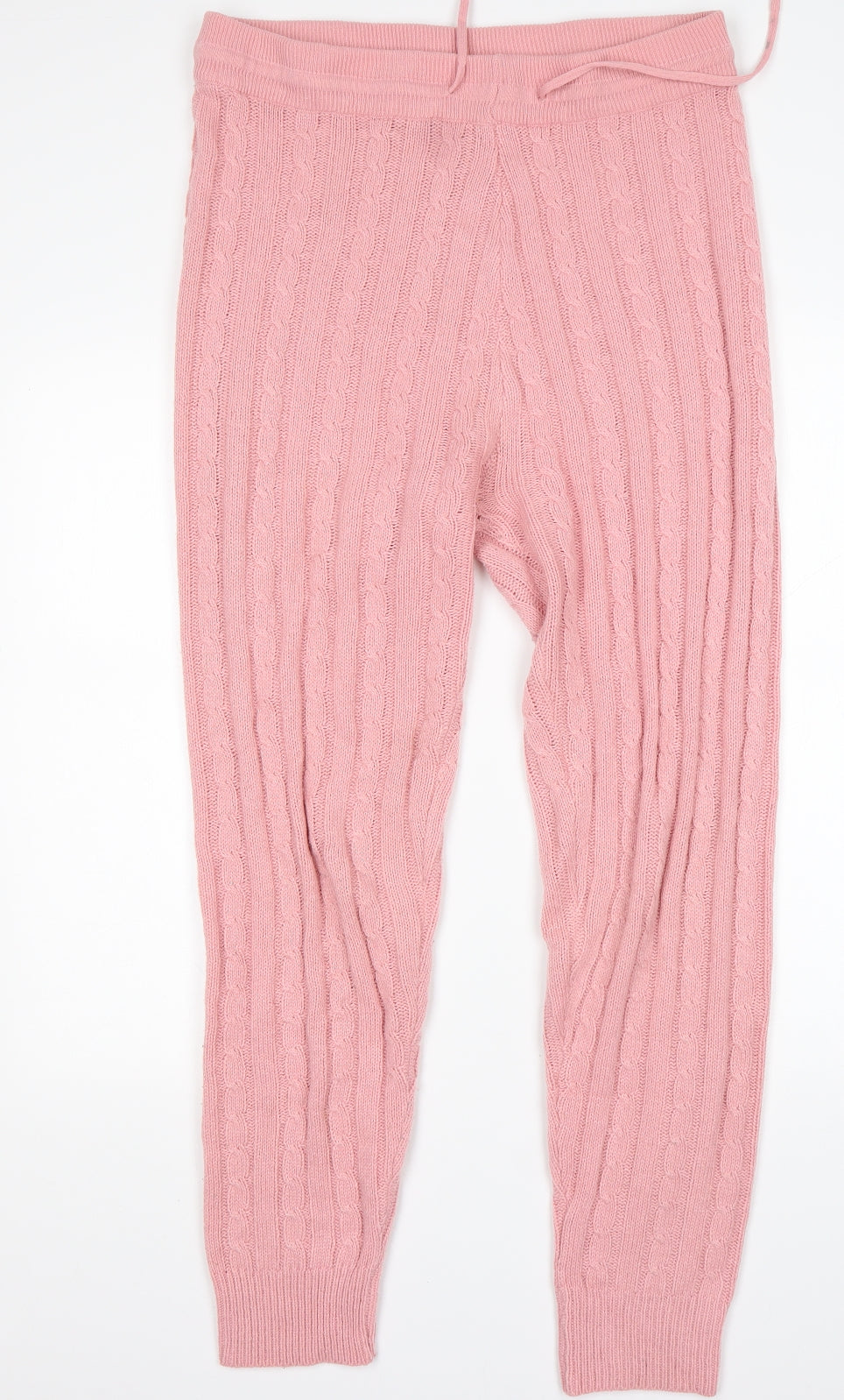 Womens UK Size L PRETTYLITTLETHING Regular Fit Sweatpants Pink Trousers