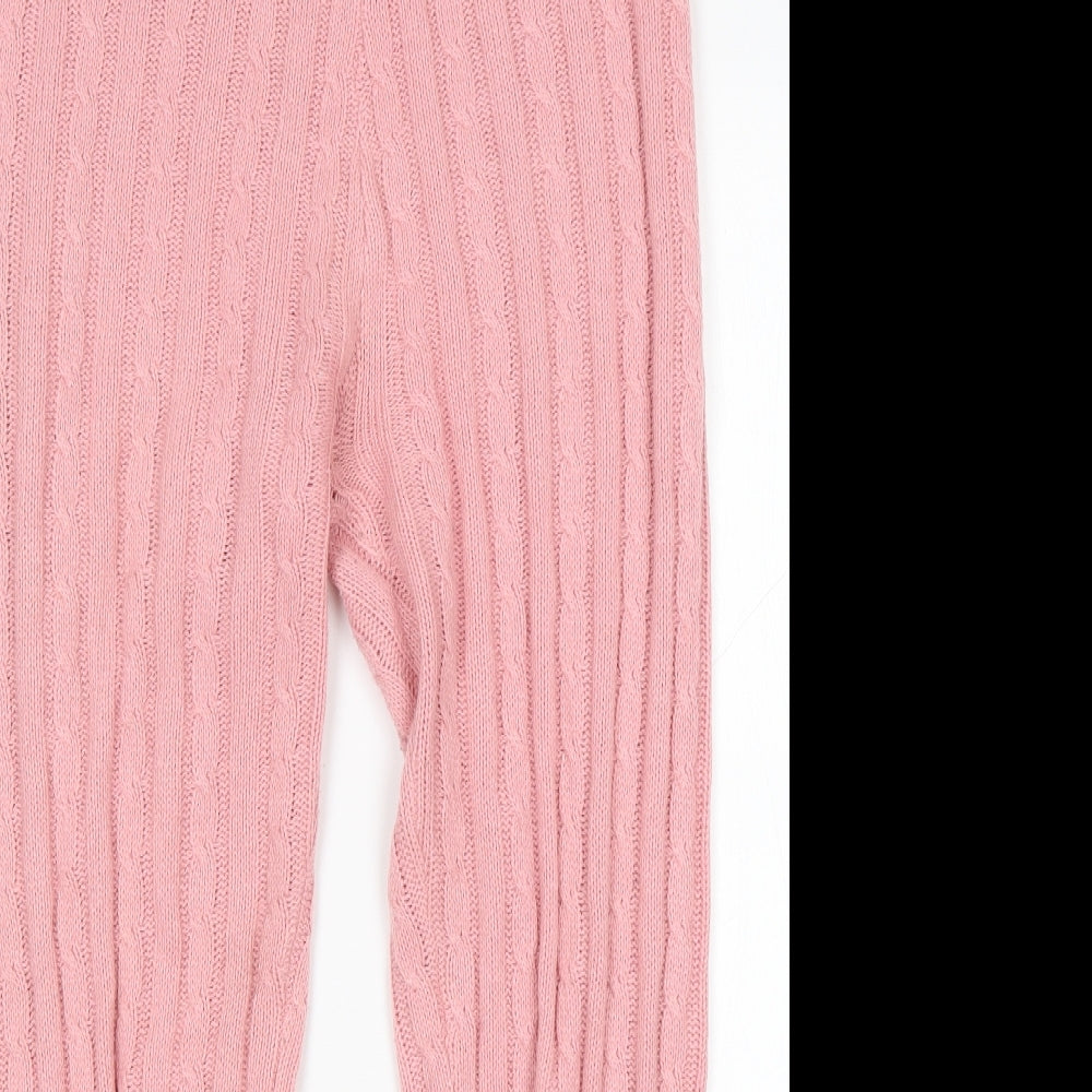 Womens UK Size L PRETTYLITTLETHING Regular Fit Sweatpants Pink Trousers